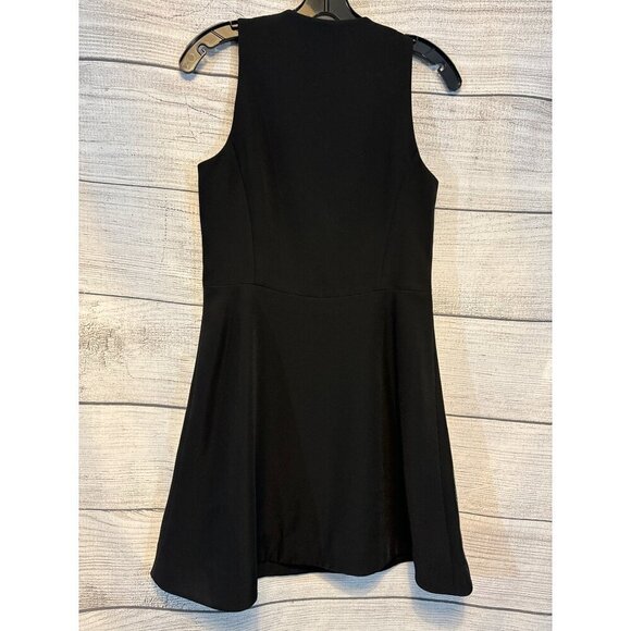 Rebecca Taylor Sleeveless Abstract Print Fit & Flare Dress With Front Zipper 4 - Picture 4 of 4